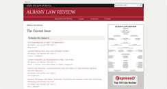 Desktop Screenshot of albanylawreview.org