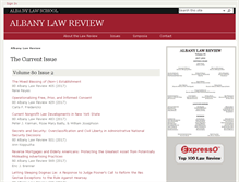 Tablet Screenshot of albanylawreview.org